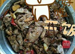 爆炒泡椒羊肝的做法图解9