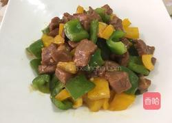 彩椒炒牛肉粒的做法图解1