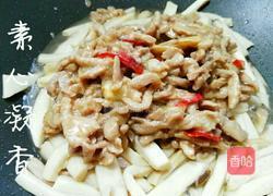 蚝油杏鲍菇炒肉的做法图解4