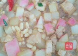 红萝卜豆嘴烧五花肉的做法图解3