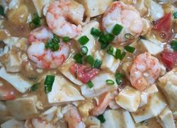 咸蛋黄虾仁豆腐