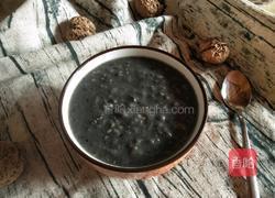 黑芝麻核桃粥的做法图解7