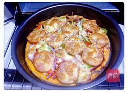 火腿披萨的做法图解11