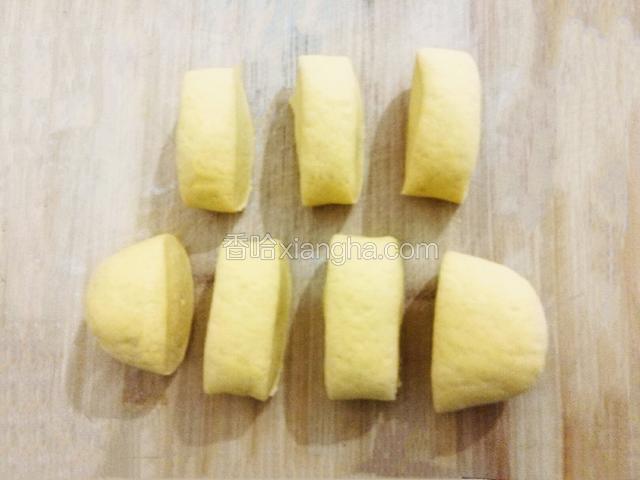 切成小剂子