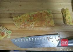 甜椒厚蛋烧的做法图解8