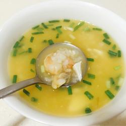 咸蛋翡翠虾仁粥的做法[图]
