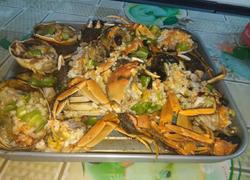 蒜蓉青椒烤毛蟹