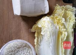 豆腐白菜大米粥的做法图解1