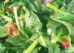 腊肉炒小白菜的做法图解6