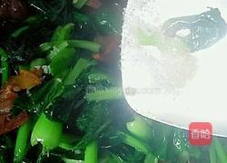 腊肉炒小白菜的做法图解8