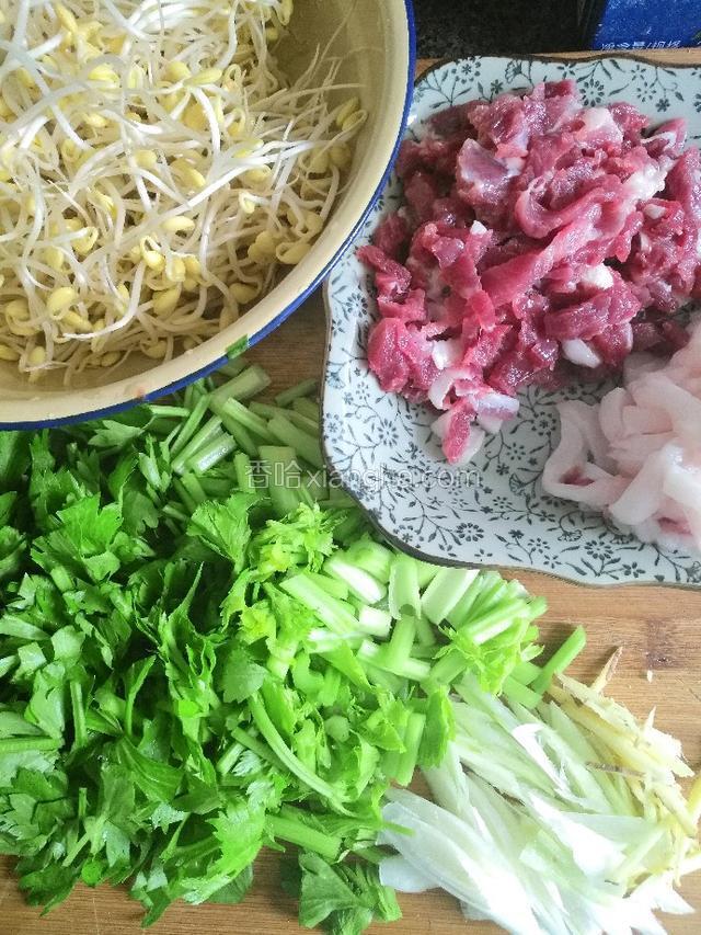 这是准备的食材