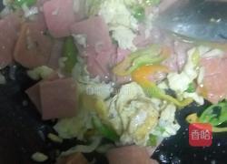 尖椒火腿炒鸡蛋的做法图解7