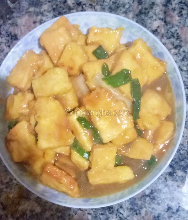 好吃的锅塌豆腐做好啦。