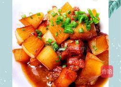 白萝卜炖五花的做法图解8