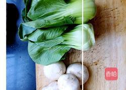 口蘑菜心的做法图解1