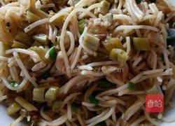 酸豆角炒面的做法图解6