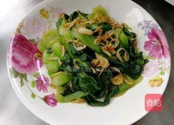 虾皮油菜的做法图解3