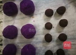 红豆沙馅紫薯糕的做法图解3