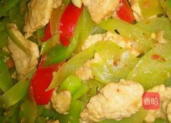 莴笋肉片的做法图解4