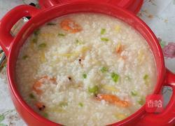 鲜虾白米粥潮汕砂锅粥的做法图解3