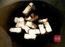 春菜炒肉的做法图解3