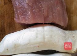 杏鲍菇炒肉的做法图解1