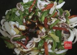 小炒孜然鱿鱼的做法图解9
