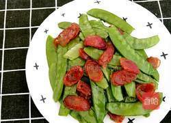 腊肠炒荷兰豆的做法图解12