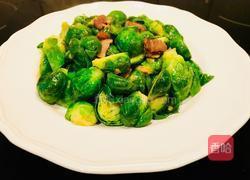 蒜蓉腊肉香炒抱子甘蓝(Brussels Sprouts）的做法图解12