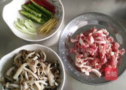 茶树菇炒肉丝的做法图解1
