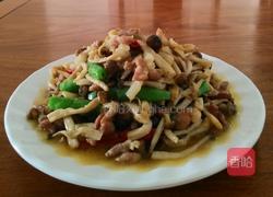茶树菇炒肉丝的做法图解6