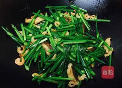 香菇虾米炒韭菜花的做法图解8