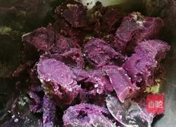 紫薯糯米饼的做法图解2