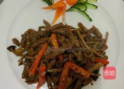 茶树菇炒牛柳的做法图解6