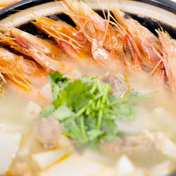 鲜虾羊肉砂锅的做法[图]