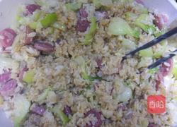 青菜牛肉炒饭的做法图解7