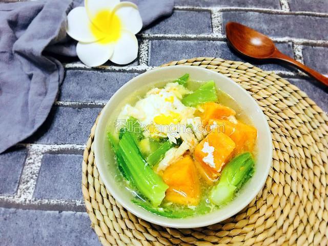 番薯鸡丝芥菜汤