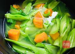 番薯鸡丝芥菜汤的做法图解7