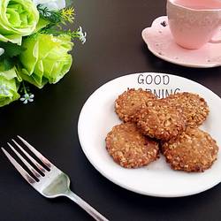 红糖燕麦花生酥饼的做法[图]
