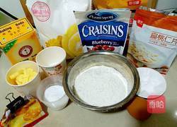 蓝莓扁桃仁松饼的做法图解1