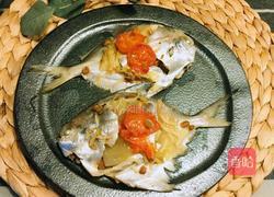 潮汕咸菜蒸鲳鱼的做法图解8