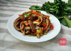 青红椒炒猪肚的做法图解18