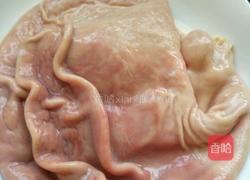 青红椒炒猪肚的做法图解5