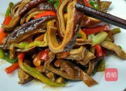 青红椒炒猪肚的做法图解17