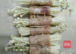 香煎培根金针菇卷的做法图解4