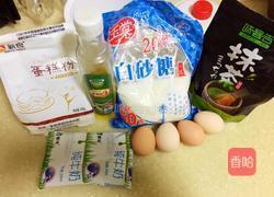 抹茶红豆蛋糕的做法图解1