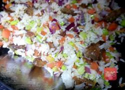 香肠芝士焗饭的做法图解7