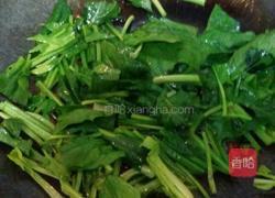 素炒菠菜的做法图解4