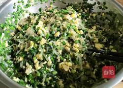 蒸韭菜鸡蛋馅菜蟒的做法图解2