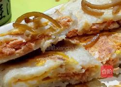 三文魚蛋煎餅的做法图解7